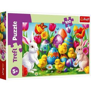 Imagine Puzzle Trefl Pajistea de Paste, 100 de piese