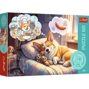 Imagine Puzzle Trefl Corgi in Taramul Viselor, 60 de piese