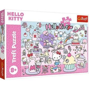 Imagine Puzzle Trefl Descopera Lumea lui Hello Kitty, 300 de piese