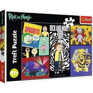 Imagine Puzzle Trefl din 300 piese - Rick și Morty: Loc ciudat in galaxie