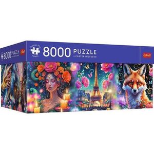 Imagine Puzzle Trefl Premium Plus Lumea Colorata cu poster inclus, 8000 de piese