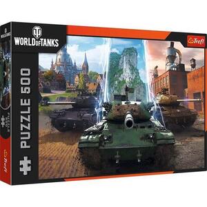Imagine Puzzle Trefl World Of Tanks Timp pentru Actiune, 500 de piese
