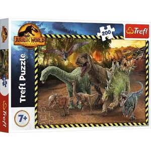 Imagine Puzzle Trefl Jurassic World, In parcul Jurassic, 200 piese