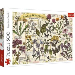 Imagine Puzzle Trefl, Plante si Flori Salbatice, 500 piese