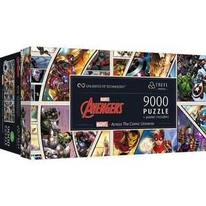Imagine Puzzle panoramic Trefl din 9000 de piese - Comics Universul Marvel