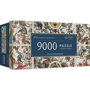 Imagine Puzzle panoramic Trefl din 9000 de piese - Harti antice ale cerului