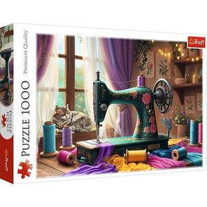Imagine Puzzle Trefl - Atelierul De Cusut, 1000 piese