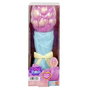 Imagine Set Papusa Barbie Petal Pop Lalea roz și accesorii
