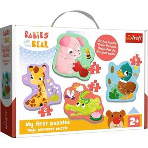 Imagine Puzzle Trefl Baby Clasic puii de animale, 14 Piese
