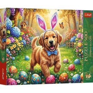 Imagine Puzzle Trefl Premium Plus Spring Bloom Caine de Paste, 500 de piese