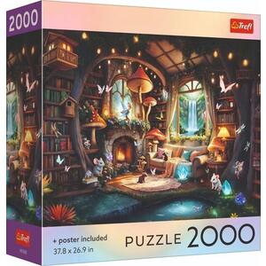 Imagine Puzzle Trefl Colectia SUA Casuta din basm cu poster inclus, 2000 de piese