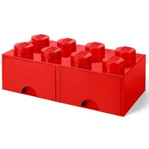 Imagine Cutie de depozitare LEGO 2x4 40061730 (Rosu)