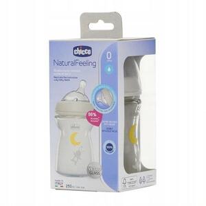Imagine Biberon Chicco, De sticla, 0 luni +, 250 ml
