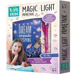 Imagine Jurnal MAGIC LIGHT, Toys Inn, Cu lumina, 6 ani+, Multicolor