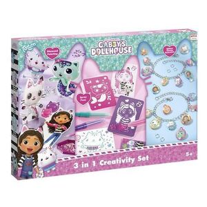 Imagine Set 3 in 1 Gabby's Dollhouse TOTUM Bratari, carioci de suflat & pictura cu diamante
