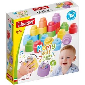 Imagine Set blocuri moi Quercetti Momy Soft Happy Sound, 18 piese