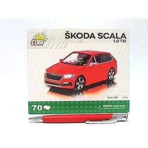 Imagine Set de constructie Cobi Skoda Scala 1.0 TSI 70kl, 70 piese (Rosu)
