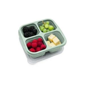 Imagine Set 4 caserole silicon Melii, culori asortate, 4 compartimente, 23x18x4.5cm