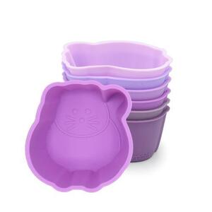 Imagine Set forme din silicon pentru alimente Melii Pisica, 6 bucati