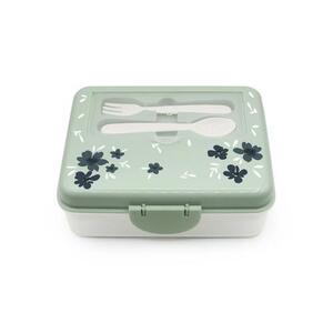 Imagine Cutie pranz Bento Melii, 2 niveluri, compartimente multiple, 20x16.5x8.5cm