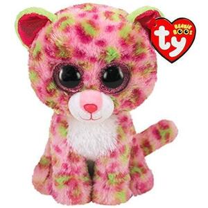 Imagine Jucarie de plus TY Boos Leopard, 15cm, Roz