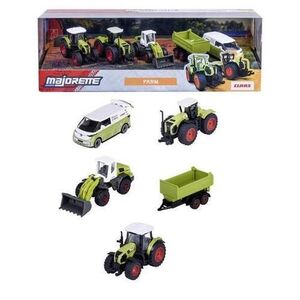 Imagine Set 5 masini Majorette Claas Farm