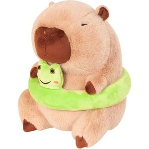 Imagine Jucarie de plus Stip Capibara si broasca, 20cm