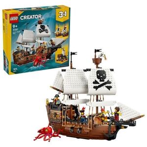 Imagine LEGO® Creator Corabie de pirati emblematica 31387, 1074 de piese