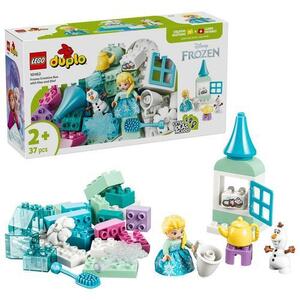 Imagine LEGO® DUPLO Cutie creativa cu Elsa și Olaf din Regatul de gheata 10462, 37 de piese