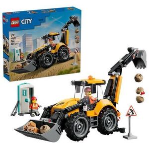 Imagine LEGO® City Buldoexcavator galben 60480, 301 piese
