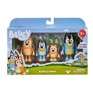 Imagine Set 4 figurine Bluey - Bluey & Family