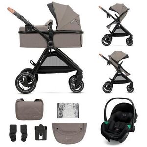 Imagine Carucior 3in1 Kinderkraft Esme Pro, 0 - 25kg, landou, geanta accesorii, scaun auto MINK PRO 2 2 i-Size, Bej