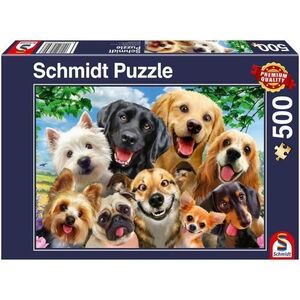 Imagine Puzzle Schmidt - Dog selfie, 500 piese