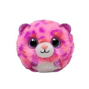 Imagine Jucarie de plus TY Beanie Balls Topaz Leopardul, 8cm, Roz
