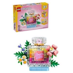 Imagine LEGO® Creator 3 in 1 Sticla de parfum cu flori decorativa 31383, 286 piese