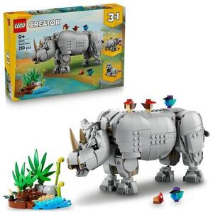 Imagine LEGO® Creator 31171 Animale salbatice: Rinocer maiestuos cu pasari, 780 de piese