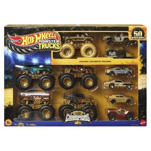 Imagine Set 11 masinute Hot Wheels Monster Truck - 50 Bigfoot, Trophy Champions, 1: 64