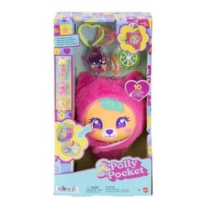 Imagine Gentuta Polly Pocket - Ursulet roz, cu accesorii