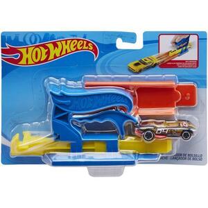 Imagine Set lansator portabi Hot Wheels albastru cu masinuta