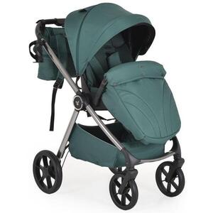 Imagine Carucior 3 in 1 Cangaroo Unique, 0 - 22 kg, Cos nou-nascut, Scaun, Scoica auto i-Size 40-87 cm, Geanta de accesorii, Verde