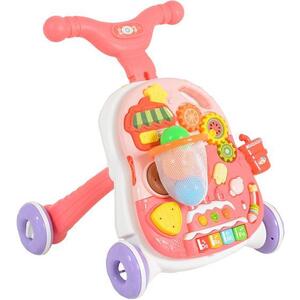 Imagine Premergator 2 în 1 Moni Toys Basket HE0815, functii interactive muzicale, Roz