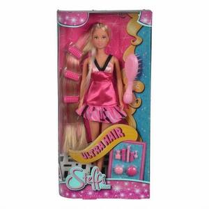 Imagine Papusa Steffi Love Ultra Hair, rochita roz inchis