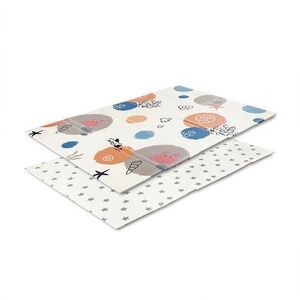 Imagine Covoras de joaca termic pentru copii Lorelli Ocean & Stars, din spuma XPE, design cu doua fete, pliabil, 120 x 180 cm