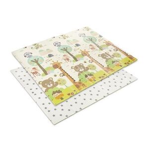 Imagine Covoras de joaca termic pentru copii Lorelli Best Friends & Stars, din spuma XPE, design cu doua fete, pliabil, 180 x 200 cm