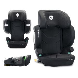Imagine Scaun auto pentru copii Lorelli Growgo, Isofix, pliabil, protectii laterale extensibile, spatar reglabil, tetiera reglabila, 100-150 cm, 3-12 ani, Negru