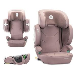 Imagine Scaun auto pentru copii Lorelli Growgo, Isofix, pliabil, protectii laterale extensibile, spatar reglabil, tetiera reglabila, 100-150 cm, 3-12 ani, Roz