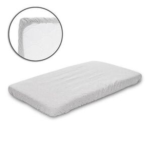 Imagine Cearceaf cu elastic pentru patut Lorelli, 98 x 65 cm, 100% bumbac ranforce, Gri