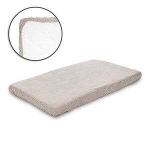 Imagine Cearceaf cu elastic pentru patut Lorelli, 98 x 65 cm, 100% bumbac ranforce, Bej