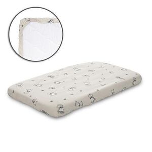 Imagine Cearceaf cu elastic pentru patut Lorelli, 98 x 65 cm, 100% bumbac ranforce, Bej