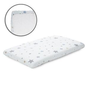 Imagine Cearceaf cu elastic pentru patut Lorelli, 98 x 65 cm, 100% bumbac ranforce, Albastru
